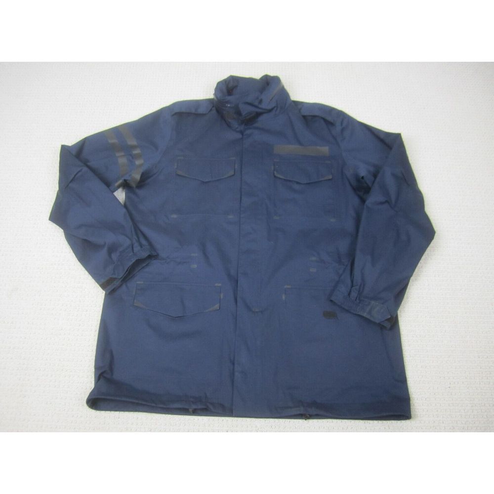 Dallas Cowboys Jacket Mens Large Blue Relaxed Fit Sideline On Field Hooded Nylon